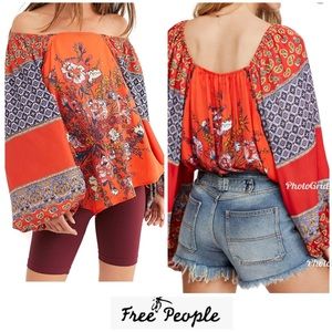 Free People big sleeve top